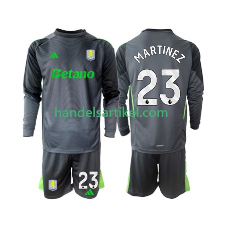 Aston Villa Emiliano Martinez 23 Torwart Kinder Heim Trikotsatz 2025/26 Langarm